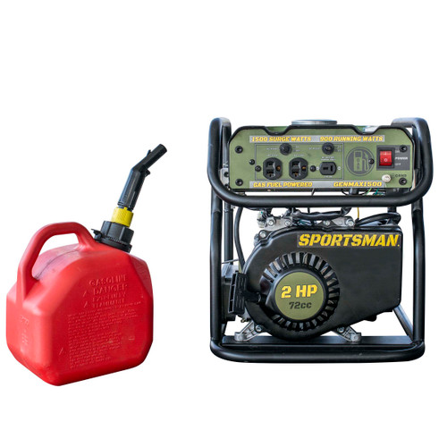 Generador de gasolina portátil Sportsman genmax1500 de 1500 vatios de sobretensión