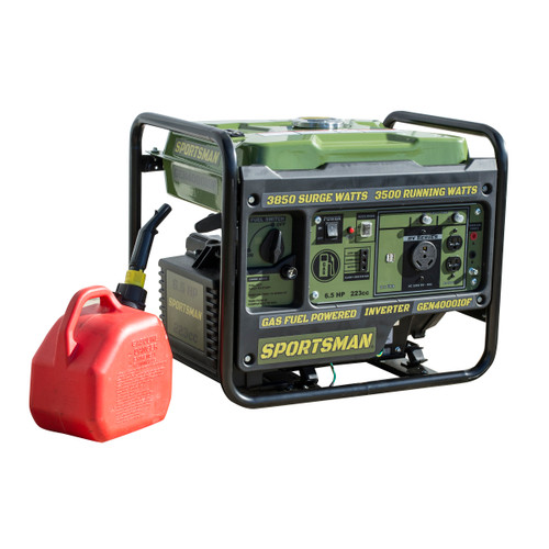 Sportsman gen4000iof 3850 watt åpen ramme bærbar bensin inverter generator