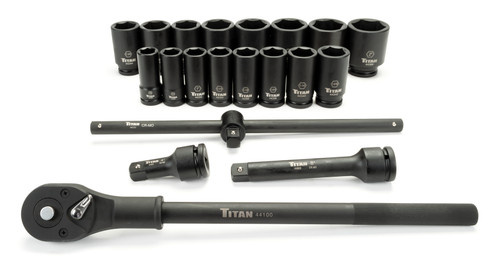 Titan Tools 44001 20本入3/4 インチ ドクター 6 ポイントSAE