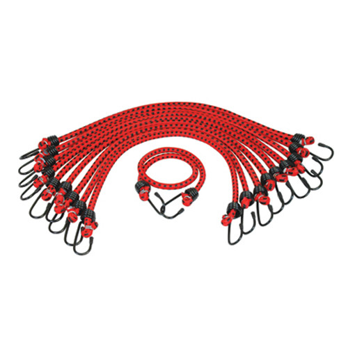 K Tool 73833 Bungee Cords Heavy Duty 13/32" x 40" - 10 Pack