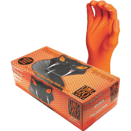 Orange Mamba Omg130 5,75 mil Nitrilhandschuhe, XL