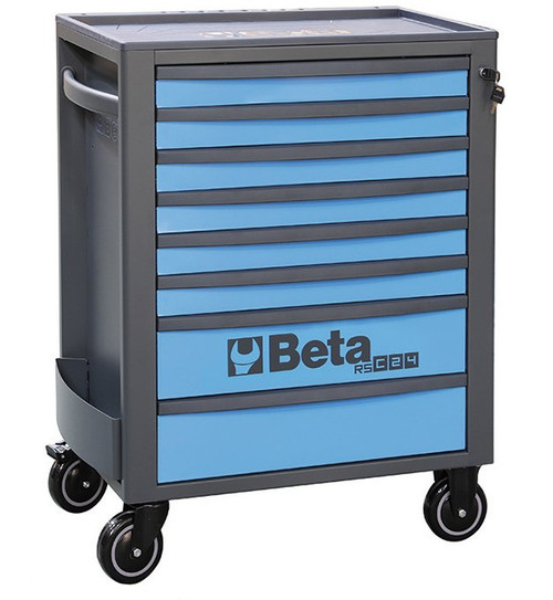 Beta Tools C-24 Trolley Mobile Roller Cabinet, 8 Drawer, Blue (024002686)