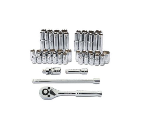 Titan Tools Mechanic SAE/MM Socket Set 1/4" Drive 47-Piece (66947)