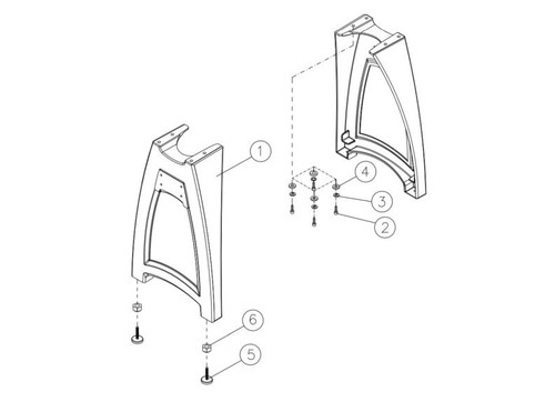Jet Leg Set for JWL-1440VS Benchtop Lathe (719402)