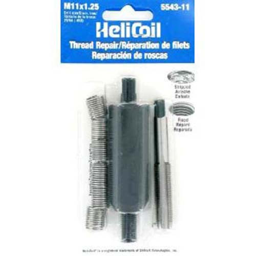 Heli-Coil 5543-10 M10 X 1.25 Metric Fine Thread Repair Kit - Includes 12 Inserts, Tap & Installation Tool