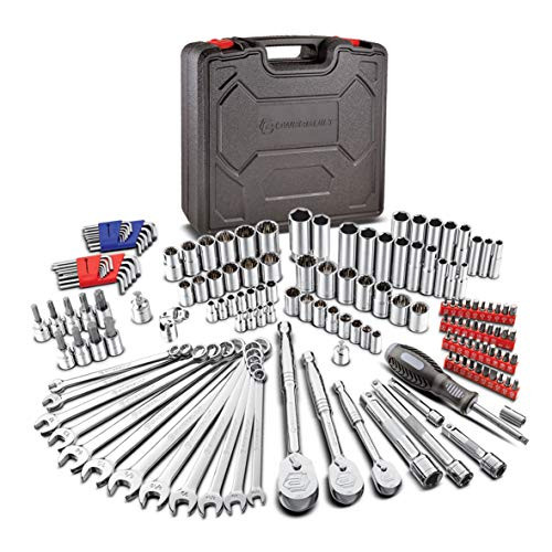 Powerbuilt 642453 152-teiliges 1/4-Zoll-, 3/8-Zoll- und 1/2-Zoll-Antriebsmechanik-Set