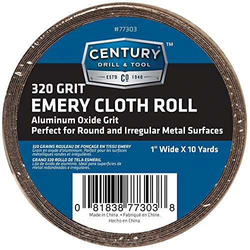 Century Drill 77303 Emery Cloth Shop Roll, 320 Grit