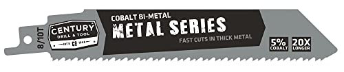 Century Drill 6" Metal Series Recip Saw Blade 8/10T, 2pack (7489)