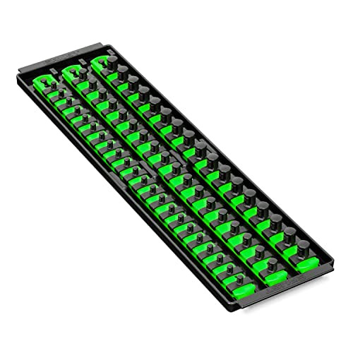 Ernst 8481 3 Rail Twist Lock Socket Boss 18", Green - 1/4", 3/8" & 1/2"