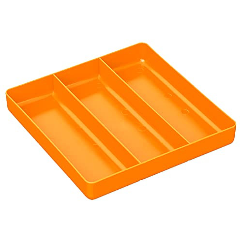 Ernst 5019 11 x 16 10 Compartment Tool Organizer Tray - Orange