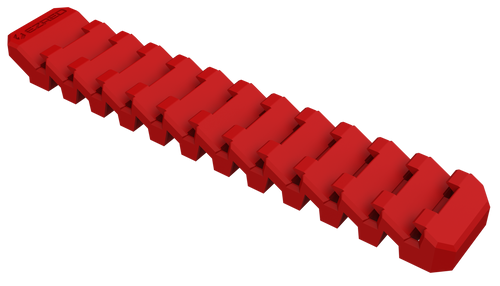 EZ Red Flexible Magnetic 12-Slot Wrench Holder (FWR12-R)