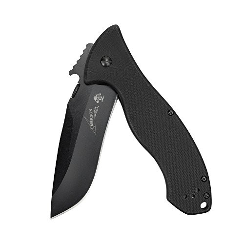 Kershaw 6045BLK Emerson Designed Manual Open Folding Pocket Knife, Black Oxide