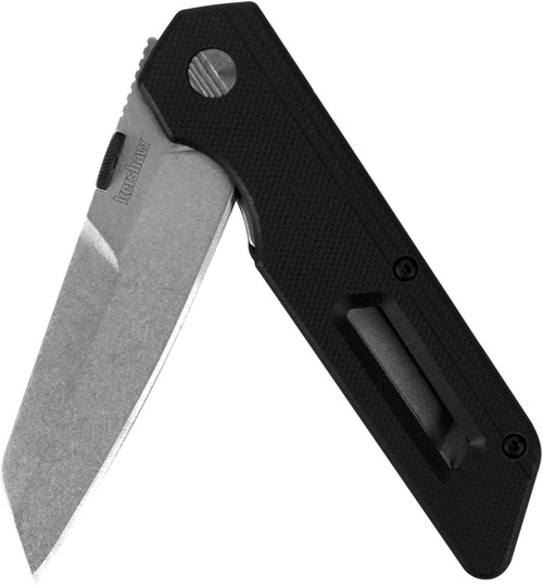 Kershaw 2050 Mixtape Pocketknife; 3.1 Inch 8Cr13MoV Stonewashed Stainless Steel