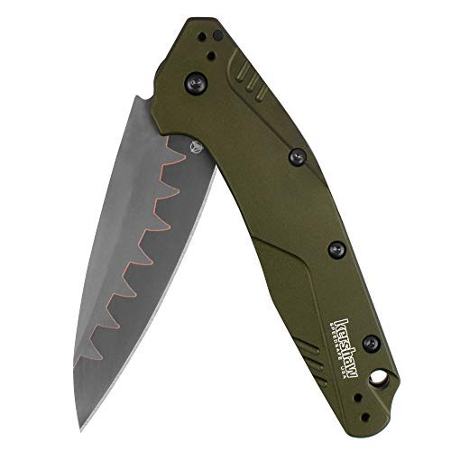 Pisau Saku Lipat Dividen Kershaw 1812OLCB, Pembukaan Speedsafe, Buatan AS