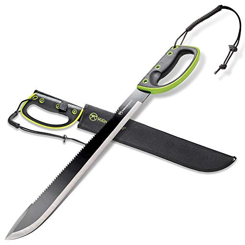 KILIMANJARO (92) 910039 24 Inch Machete Serrated Knife, Drop Point