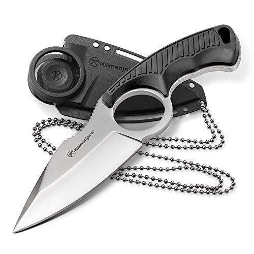 KILIMANJARO (92) 910106 Men's Stretta Tactical Neck Knife - with 6.4-inch length