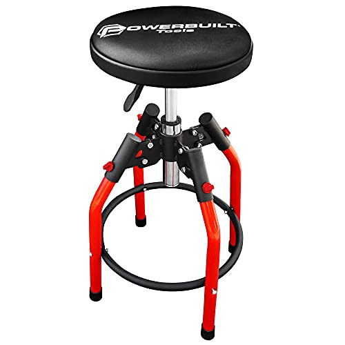 Powerbuilt Swivel Shop Stool Gas-Spring Garage Seat (240375)