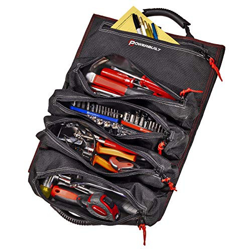 Powerbuilt Pro Tool Bag Roll Organizer, Portable, Great for Off-Road (240253)