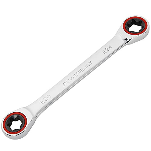 Powerbuilt Ratcheting Double Box-End E-Star Wrench E20/E24 (641762)