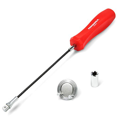 Powerbuilt 942072 Magnetic Oil Drain Plug Remover Tool, Flexible Shaft