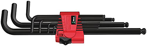 Wera 05073596001 Hex-Plus Sechskantschlüsselsatz 950 PKL/9 BM SB High Torque mit Kugelkopf