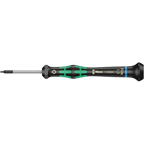 Wera 2054 Micro Hexagon Electronics Precision Screwdriver 0.05″ × 40 mm (JB-WER-05118074001)