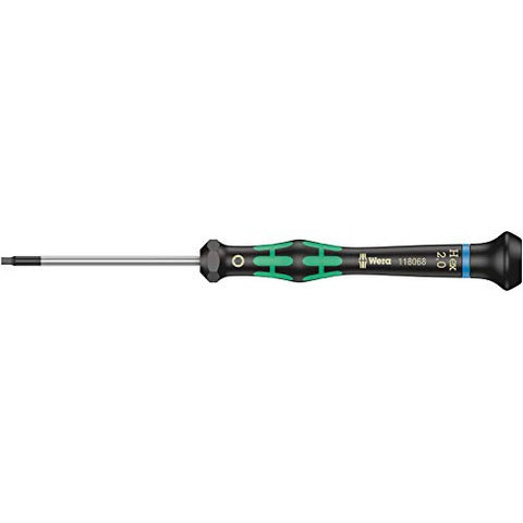 Wera Kraftform Micro 2054 Hexagon Electronics Precision Screwdriver 2.0mm Head (05118068001)