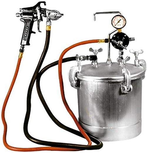 Aufbau Astro Pneumatic Drucktank und Spritzpistole