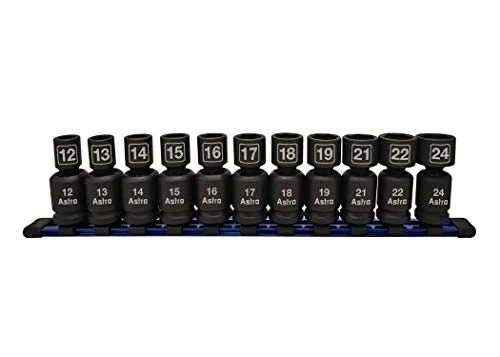 ASTRO ロボン2 Astro Pneumatic 11-Piece Nano Pinless Impact Sockets (78244) | JB