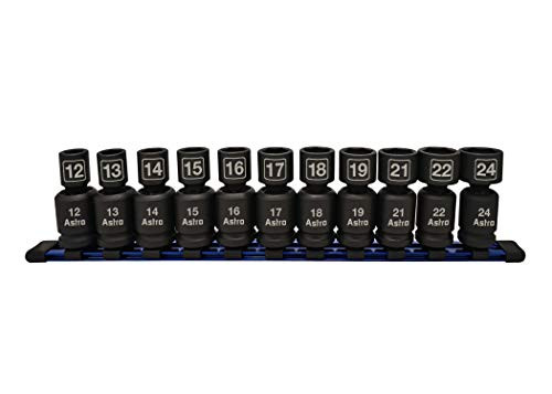 Astro Pneumatic 11-Piece Nano Pinless Impact Sockets (78244) | JB