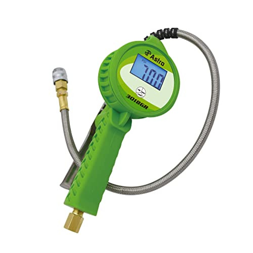 Gonfleur De Pneus Numérique 3018 Avec Flexible – Manomètre Intégré – Acier Inox