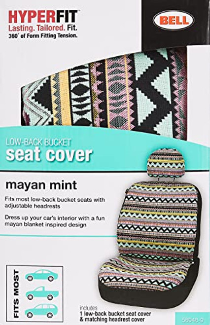 Bell Automotive 22-1-58048-9 Universal Mayan Mint Low-Back Seat Cover,  Multi JB Tools