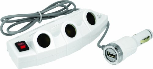 cigarette lighter power strip Bell Power Strip And USB Power Port, 3 Outlet, 39256-8