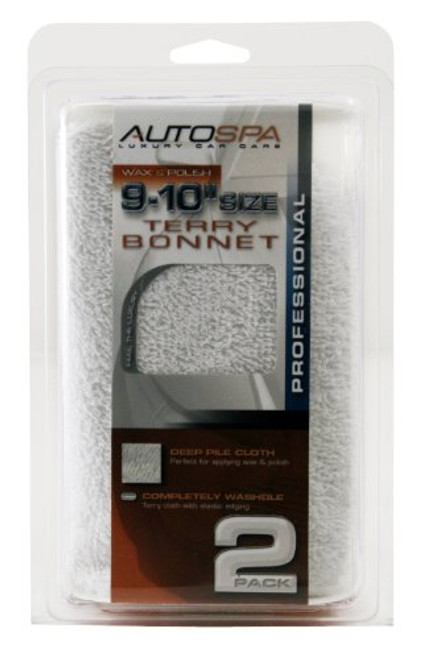 Carrand 40402AS AutoSpa Cotton Terry 9-10" Polishing Bonnet