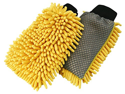 AutoSpa 93303 9 2-in-1 Long Chenille Microfiber Wash Mop with 48 Extension Pole