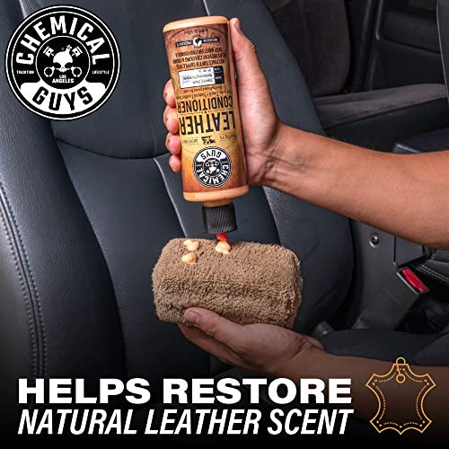 Chemical Guys SPI_103_16 Sprayable Leather Cleaner and Conditioner in One  for Car Interiors, Apparel, and More (Works on Natural, Synthetic,  Pleather