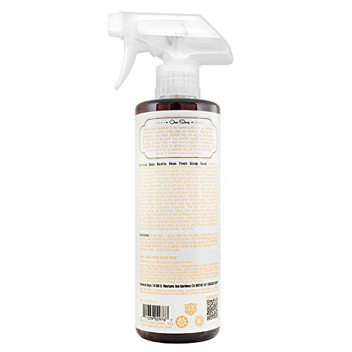 Chemical Guys Vanilla Bean Scent Air Freshener Spray and Odor Eliminator  16oz