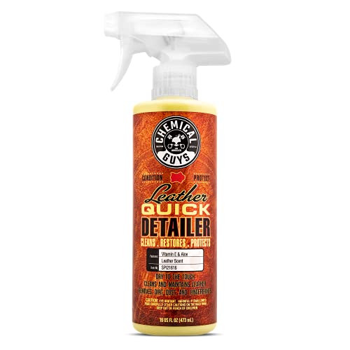 Chemical Guys SPI21616 Detallador rápido de cuero para interiores de automóviles, ropa, 16 oz