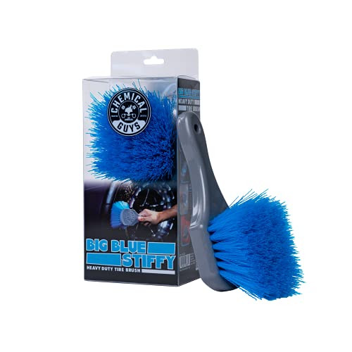 Chemical Guys accg05 cepillo de limpieza y neumático resistente rígido azul grande