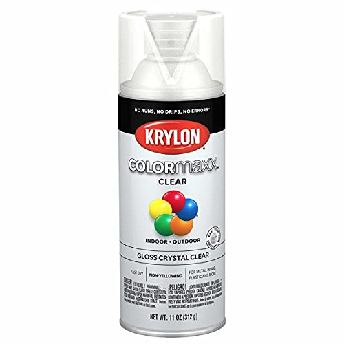 Colormaxx K05515007 Acrylic Clear Finish Spray Paint for Indoor/Outdoor