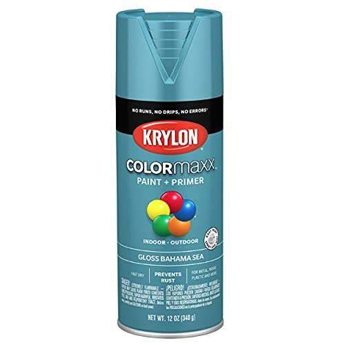 Krylon COLORmaxx Gloss Bahama Sea Spray Paint and Primer (K05501007)