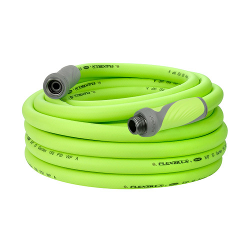 Flexzilla HFZG550YWS-E Garden Hose with SwivelGrip, 5/8 in. x 50 ft., Heavy Duty