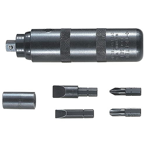 Klein Tools 70220 slagdriver, vendbart driversæt 3/8-tommers drevadapter