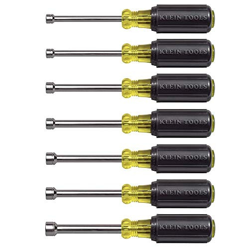 Klein Tools 65160 Tool Set, Metric Nut Driver Set 5, 5.5, 6, 7, 8, 9, and 10 mm