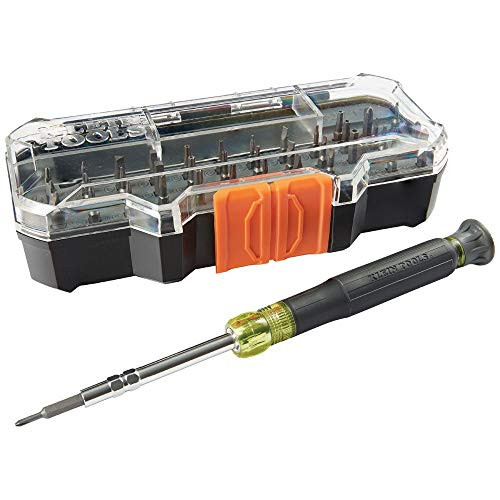 Klein Tools 32717 Precision Screwdriver Set w/ Case, All-in-One Repair Tool Kit