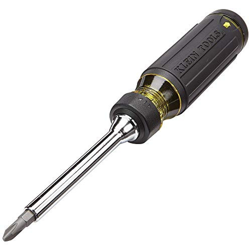 Klein Tools 32305 multi-bit skralleskrutrekker, 15-i-1 verktøy med Phillips