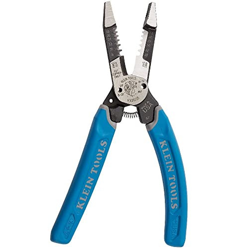 Klein Tools k12035 Cortadores de fio Klein -kurve, ferramenta de decapagem de fio para serviço pesado