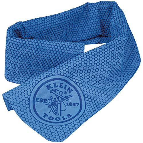 Klein Tools 60090 Toalla refrescante para cuello con tecnología evaporativa PVA, azul