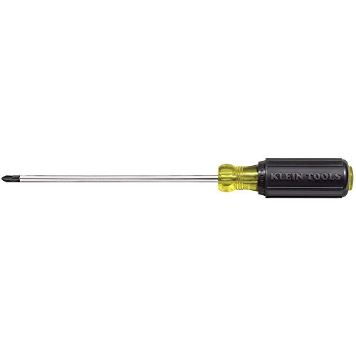 Klein Tools 603-6 #3 Phillips Screwdriver with 6-Inch Round Shank & Grip Handle