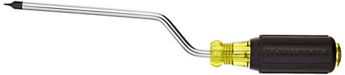 Destornillador Klein Tools 671-6 Rapi-Driv con punta de gabinete de 1/4 de pulgada y vástago de 6"